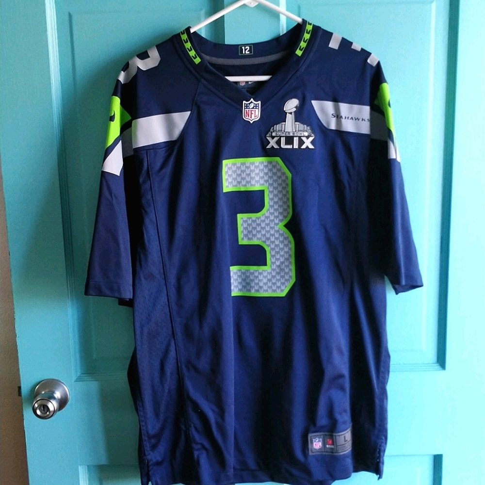NWOT NFL Nike Seattle Seahawks Jersey Wilson 3